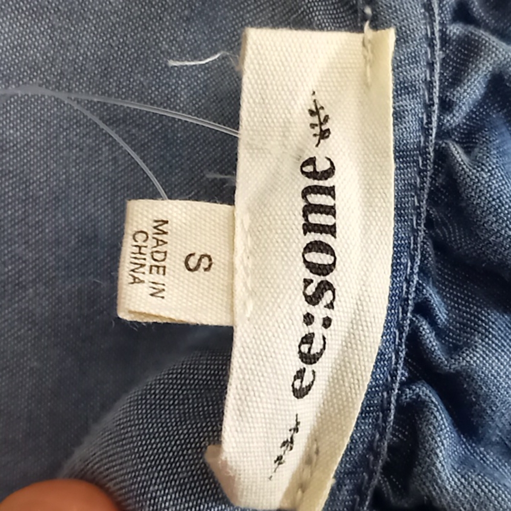 ee:some jumpsuit size S color blue jeans - Picture 5 of 7